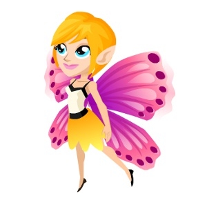 Pink Butterflywing Pixie